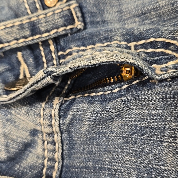 BKE Women's Straight Leg Jeans - Dark Blue - Picture 10 of 16